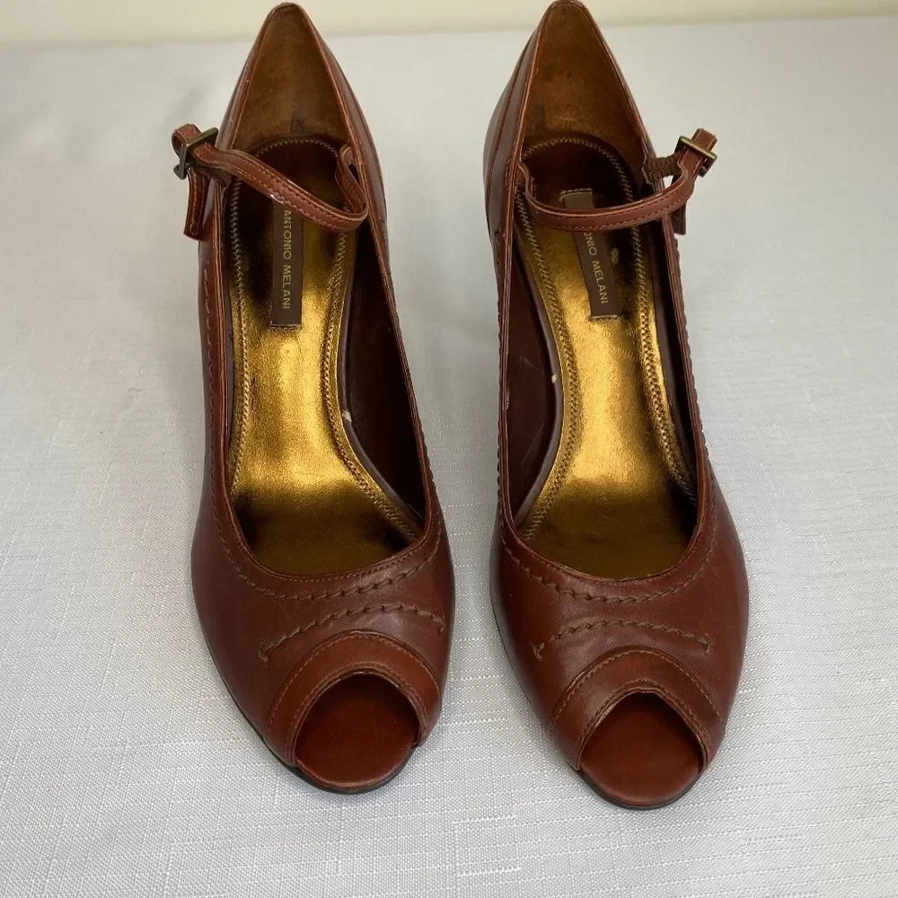 Antonia Melani 4" Peep Toe Heels - Picture 12 of 12